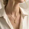 Colar Pingente Vintage Estilo Francês Aço Inoxidável Ouro 18K Pedra Natural Vermelha Lápis Lazúli Olho Oval Sunburst