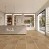 Azulejos de piedra caliza estilo castillo francés vintage personalizados 600x1200 para terraza de casa de huéspedes, baldosas de suelo antideslizantes estilo antiguo