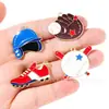 Nuevas gorras de la serie de béisbol, ropa, accesorios para bates de béisbol, colgantes de aleación para manualidades, colgantes para cadena de teléfono dental