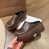 Mocasines de Mujer con Suela Gruesa para Aumentar la Altura, Zapatillas Cerradas Estilo 2025 para Figuras Pequeñas, Sandalias de Plataforma Ultrarrápidas, Zapatos de Suela Gruesa Estilo Americano