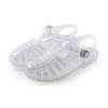 Novas sandálias romanas de cristal, sapatos com buracos, sandálias rasas e vazadas, sapatos romanos gelatinosos para primavera e verão, sandálias femininas