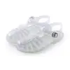 Sandálias Romanas de Cristal Coreanas, Tamancos, Sapatilhas para Primavera e Verão, Sandálias Vazadas, Sapatos Romanos de Gelatina, Sandálias com Biqueira para Mulheres