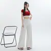 Jeans de Veludo Laranja Infantil # Branco Três Provas de Alta Qualidade para Mulheres, Largo, Slim e de Alta Qualidade, Calças Versáteis de Comprimento Total