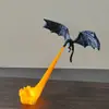 Novo produto transfronteiriço Impressão 3D Dragon Flame Book Nook canto de livro chama de dragão decoração de estante ornamento