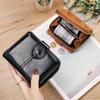 Yamashi mayoreo Nuevo Moda Mujer cuero encerado al aceite Corea lindo personalidad Mini tarjetero billetera corta para mujer