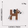 Adesivos de Bordado Doku 26 Letras Inglesas Pinyin Animal Patch Autoadesivo Adesivos Acessórios para Roupas Diário DIY Adesivos de Tecido