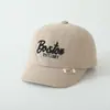 Gorro Nuevo para Bebé de Pana Moda de Comercio Exterior Letra Boston Gorra de Béisbol Infantil Personalizada Versátil Gorra de Pico de Pato