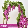 Flor Artificial de Glicínia Trepadeira Pendurada no Teto Cordão de Flores Trepadeira Flor Decorativa Planta de Plástico Cobertura de Tubo de Ar Condicionado