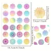 24 Adesivos/Folha de Adesivos Redondos de Mandala Coloridos, Adequados para Embalagens, Diários, Scrapbooks, Envelopes, Etc.