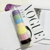 Banda de goma elástica simple para el cabello, coleta alta para mujer, cuerda para el cabello que no daña el cabello, cuerda para el cabello duradera, tocado que no se colapsa
