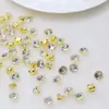 100 Piezas de 8mm Cesta de Flores Corazón de Flor Taladro de Garra DIY Estilo Antiguo Clip Corazón de Flor Estambre de Flor Accesorios de Material Decorativo