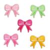 Pegatinas de tela bordadas Yi, sello de bordado por computadora, moda, lindo lazo pequeño, autoadhesivo, parche decorativo para ropa