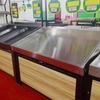 Estantería de exhibición de acero inoxidable para frutas y verduras estante de exhibición de acero inoxidable para frutas y verduras de supermercado estante de frutas y verduras de acero completo X20