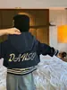 Roupas Infantis Weiniguo 2026 Outono Nova Roupa Infantil Moda Meninas Jaqueta com Capuz Bordado de Letras Casaco de Outono