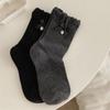 Otoño Nuevo Encaje Lazo Lujo Ligero Calcetines de Mujer Combinan con Todo Cómodos Moda Calcetines Cortos de Algodón con Joyería de Amor