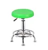 Taburete de plástico engrosado con altura ajustable y función giratoria, taburete redondo para escuela y laboratorio, taburete para estudiantes con ruedas, silla de bar de patas altas