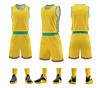 Venda por atacado rápida compra em grupo masculina colete esportivo impressão de número de camisa uniforme de basquete de verão terno acampamento de treinamento de competição uniforme de equipe