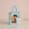 Bestseller transfronteiriça bolsa de lona pintada de desenho animado fofa bolsa de presente lembrancinha de festa de aniversário infantil bolsa de presente aniversário infantil