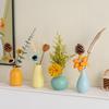 Estilo Ins Cerámica Jarrón Pequeño Arreglo de Flores Secas Hogar Sala de Estar Mueble de TV Habitación de Niñas Decoración Adornos de Escritorio