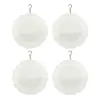 4 Peças Cor: Branco Material: Metal DIY Sublimação Vento para Transferência de Calor Sino de Vento em Branco Decoração Pendurada para Casa