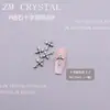 Zm Nuevo Super Flash Circonita Cruz Joyería para Uñas Arte de Uñas Joyería de Circonita Incrustada Plata Blanco Negro Cobre Joyería de Diamante para Uñas 28