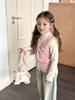 [Terciopelo de Doble Cara] Elmo Beibei Mediano y Grande Bebé Niña Invierno Dibujos Animados Lindo Cálido Interior Felpa Chaleco
