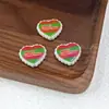Série Papai Noel Coração de Renda Contas com Furo Central Pulseira Colar DIY Caneta com Contas Acessórios de Joias Acrílicos