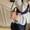 Bolsa de balde com textura casual 2025 primavera design de nicho tendência nova moda feminina simples bolsa de ombro transversal