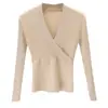 Suéter perezoso suave y esponjoso estilo coreano chaqueta casual azul claro para mujer nuevo estilo popular cárdigan de punto de manga larga primavera y otoño