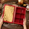 Caja de Empaque Portátil de Turrón y Caramelo de Año Nuevo, Caja para Galletas de Masa de Nieve Horneada, Barco de Arroz Glutinoso de Masa de Yema de Huevo