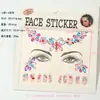 Pegatinas Faciales Populares de EDM Transfronterizas, Pegatinas para Uñas, Pegatinas de Diamantes Dos en Uno, Pegatinas para Cejas, Accesorios Faciales de Mascarada