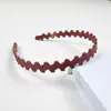 Faixa de cabelo fosca estilo coreano para mulheres 1,5 cm, simples, versátil, colorida, de plástico, com dentes, acessórios antiderrapantes para prender o cabelo