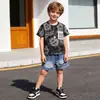 Ropa para Niños Conjunto de Verano para Niños 2026 Nuevo Dibujo Animado de Manga Corta Conjunto de Dos Piezas para Niños Ropa de Verano de Moda