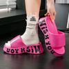Pantuflas de Suela Gruesa Elevada para Mujer, Pantuflas de Eva para Uso en Casa, Sandalias de Celebridad de Internet Resistentes al Desgaste y a la Moda para Mujer