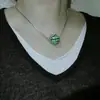 Colar Minimalista de Verão Estilo Coreano com Pingente de Contas de Melancia para Clavícula Feminina, Atacado de Joias com Design Minimalista