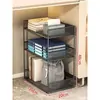 Estante de Almacenamiento Debajo del Escritorio para Estudiantes Estante para Mochila Escolar Móvil Estantería Escritorio de Oficina Estante para Almacenamiento de Libros Estación Carro con Poleas