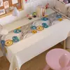 Toalha de Mesa Luxo Leve Toque de Alta Qualidade Impermeável à Prova de Óleo à Prova de Escaldamento Sem Lavar PVC Capa de Mesa de Centro Pano de Mesa de Jantar Estilo Ins Tapete de Mesa de Jantar
