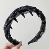 Diadema de Pedrería con Perlas, Estilo Nuevo, Dentada, Gama Alta, Diadema Popular, Pinza para el Cabello para Lavarse la Cara, Antideslizante, Corona Alta, Diadema Cubre Raíz del Cabello