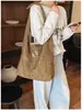 Bolsa de lona con lunares estilo coreano para mujer, nuevo modelo de otoño 2026, bolso de hombro moderno de gran capacidad, bolso cruzado casual para el día a día