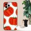 Funda de teléfono de dibujos animados linda para iPhone15 tomates frescos y jugosos