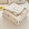 Colcha de Verano de Algodón Tejido Grado A Materno e Infantil para Niños, Individual/Doble, para Dormitorios de Estudiantes, Guarderías Infantiles, Colcha de Aire Acondicionado, Colcha de Verano
