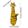 Figura de Gatito Quirk de Pelo Largo Transfronterizo Decoración Creativa para el Hogar Lujo Sencillo Decoración de Escritorio de Oficina Jarrón Lindo de Gatito