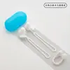 Protetores Auriculares para Natação com Tira para Pendurar para Evitar Quedas, Protetores Auriculares de Silicone, Protetores Auriculares à Prova d'Água para Natação, Conjunto de Prendedor de Nariz, Design à Prova d'Água com Tira para Pendurar de 3 Camadas