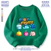 Roupa para meninos e meninas, suéter Blox Fruits, caixa de frutas do Diabo, periférico de jogo ROBLOX