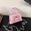 High-end textura laço saco pequeno feminino verão 2024 nova corrente crossbody boca envelope vermelho portátil mini saco quadrado