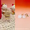 Colgante de oro puro 999 de Hello Kitty, serie de conejito de peluche Sanrio, cordón, regalo promocional de tienda de oro