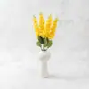 Flor de Seda Morandi com 5 Galhos de Grama Dourada, Flor Artificial para Quarto de Casamento, Decoração de Banquete, Vitrine de Loja e Decoração Moderna