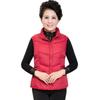 Chaleco de otoño e invierno para mujeres de mediana edad y mayores, ropa para madres, chaqueta acolchada de algodón de talla extra grande y gruesa, abrigo de algodón de plumón, ropa de cuello alto corto y cálido.