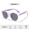 Suministro exclusivo transfronterizo de gafas de sol plegables de moda para niños, gafas de sol polarizadas de silicona para niñas, protectores solares con montura TR para niños, venta al por mayor