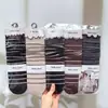 Nuevo Estilo Otoño e Invierno para Mujer: Calcetines holgados estilo Old Money, Calcetines altos, Calcetines holgados de encaje de color liso, Calcetines con separación de dedos para mujer